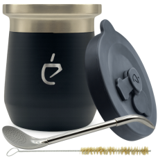 Набір для yerba mate Termolid DualFlow Pro Obsidian Black Набір для yerba mate Termolid DualFlow Pro Obsidian Black